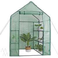 Patio mini garden greenhouse 3 tiers 6 racks small outdoor garden house