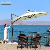 Commercial & Residential LED Solar Charge Big Parasol Garden patio Umbrella